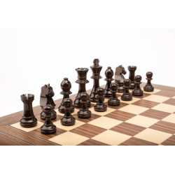 CONJUNT ESCACS STAUTON EUROPA nº3 amb peces plomades brillant de 40 CM. MoraPlay