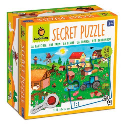 SECRET PUZZLE LA GRANJA  24 pcs. Ludattica 20293