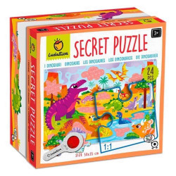SECRET PUZZLE DINOSAURES 24pcs Ludattica 21863