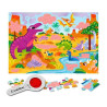 SECRET PUZZLE DINOSAURES 24pcs Ludattica 21863