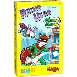 RHINO HERO MISSING MATCH Joc de taula de rapidesa visual Haba