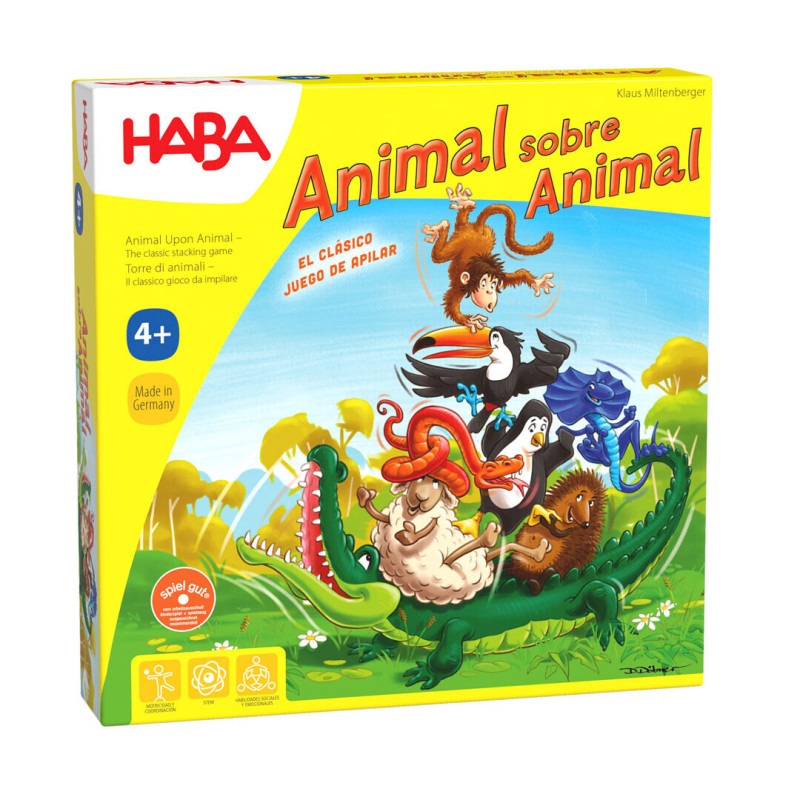 ANIMAL SOBRE ANIMAL Juego de mesa de apìlar Haba
