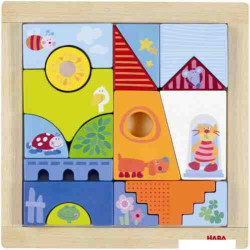 JOC DE CONSTRUCCIO -AMICS DELS ANIMALS de fusta Haba 2200