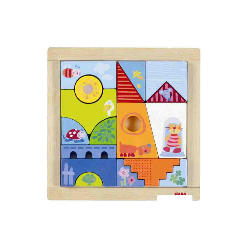 JOC DE CONSTRUCCIO -AMICS DELS ANIMALS de fusta Haba 2200