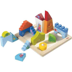 JOC DE CONSTRUCCIO -AMICS DELS ANIMALS de fusta Haba 2200