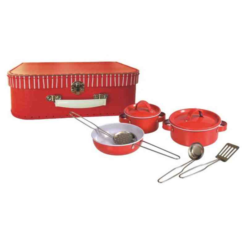 MALETIN  ROJO CON ACCESORIOS DE COCINA EgmontToys 540048