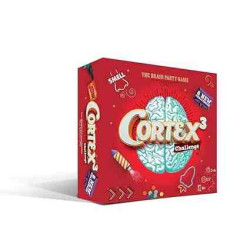 CORTEX CHALLENGE 3(Vermell) Juego de cartas de habilidad visual-Party Asmodee