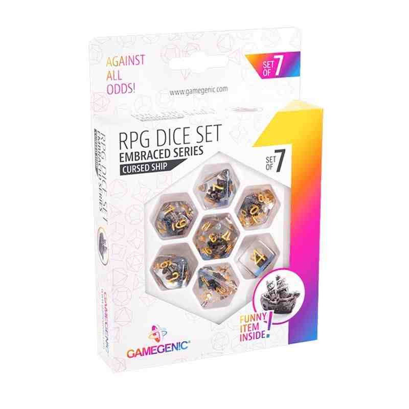 CURSED SHIP RPG DICE SET(7pcs) Set de daus