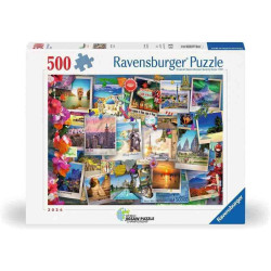 WORLD TRAVEL PINBOAR 500 pcs. Puzle Ravensburger 011489