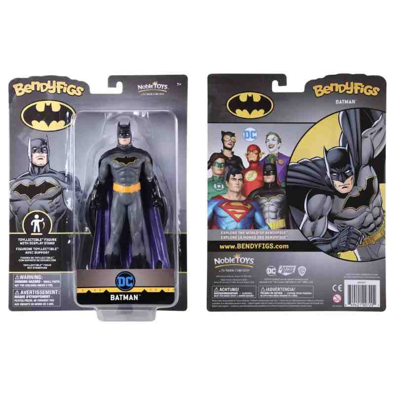 BATMAN FIGURA FLEXIBLE 19 CM BENDYFIG DC COMIC The Noble CollectionToys