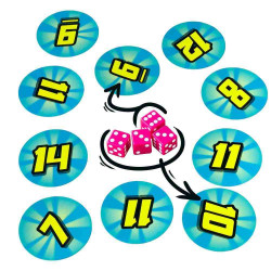 MATH ATTACKS El rapido juego de dados de contar, sumar y pillar cartas Mercurio