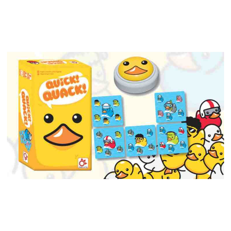 QUICK! QUACK! Juego de cartas (+ 8 años, 2-5 jugadores) Mercurio