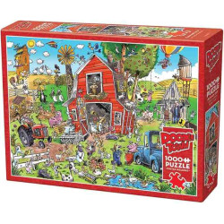 DOODLE TOWN: FARMYARD FOLLY puzzle 1000 pcs. Cobble Hill