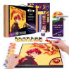 KIT DIY 3D PAINTING"MANGA" Anime 40 cm.FIRE Manualitat Okto