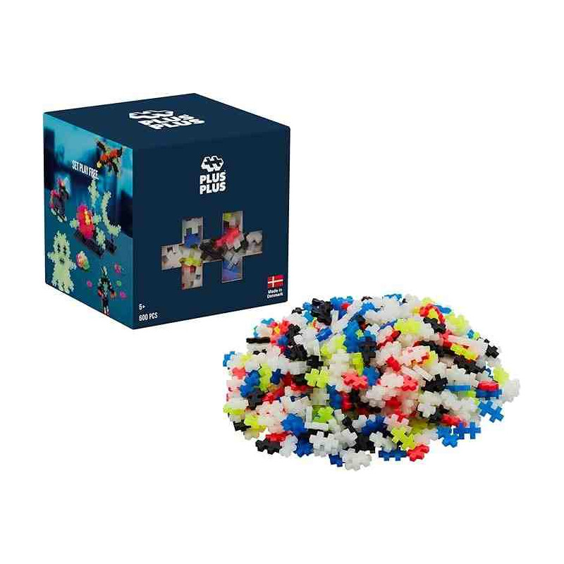 CUB 600 PCS. BRILLA A LA FOSCOR (+ 6 Anys) Plus Plus