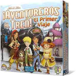 AVENTUREROS AL TREN! PRIMER VIATGE Joc de taula (+6 Anys, 2-4 Jugadors) Asmodee