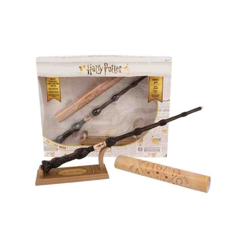 VARITA DE SAUCO REPLICA HARRY POTTER BONUS LIGHT PAINTING Wizarding World