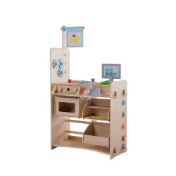 CREATIVE PLAY 3 EN 1- CUINA, BOTIGUETA I TALLER EN FUSTA Haba 2011830001