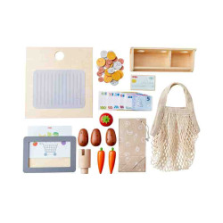 CREATIVE PLAY 3 EN 1- CUINA, BOTIGUETA I TALLER EN FUSTA Haba 2011830001