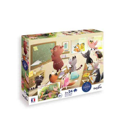 LA VIDA A L`ESCOLA Puzzle 2x24 pcs. Sento Sphere