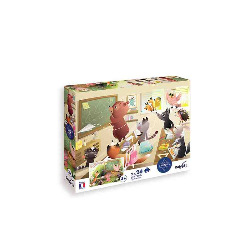 LA VIDA EB LA ESCUELA Puzle 2x24 pcs. Sento Sphere