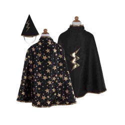 CAPA REVERSIBLE Y SOMBRERO MAGO NEGRO T.4/6 años Great Pretenders