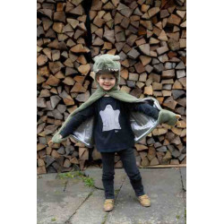 CAPA DE T-REX VERDE DE TACTO SUAVE T.5/6 años Great Pretenders