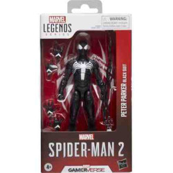 PETER PARKER BLACK SUIT VERSION FIG. 15 cm. SPIDER-MAN 2 MARVEL LEGENDS SERIES Hasbro