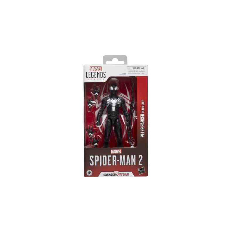PETER PARKER BLACK SUIT VERSION FIG. 15 cm. SPIDER-MAN 2 MARVEL LEGENDS SERIES Hasbro