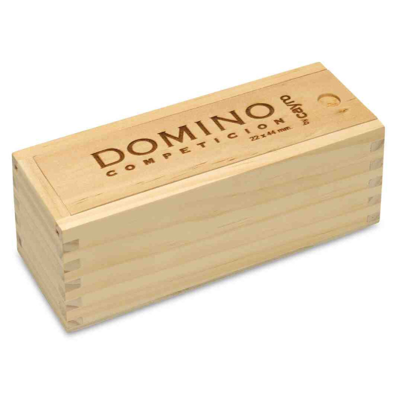 DOMINO COMPETICIO CAIXA FUSTA(Mida fitxa: 4,4zx2,2x1,1 cm) Cayro250