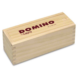 DOMINO CHAMELO caja madera  (tamaño ficha.4,2×2,1×1cm)  Cayro