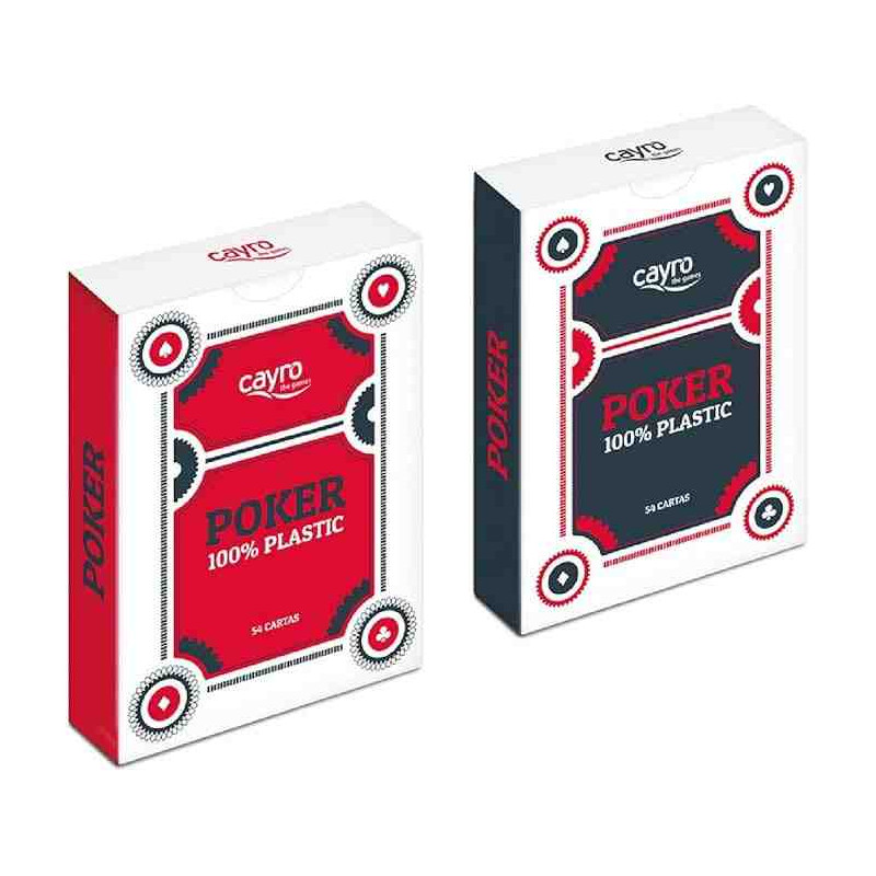 BARAJA POKER 100% PLASTICOx 1 Cayro