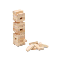 BLOCK A BLOCK MADERA NATURAL  CLASSIC  JENGA (+ 5 Años.+ 2Jug.)Cayro 652