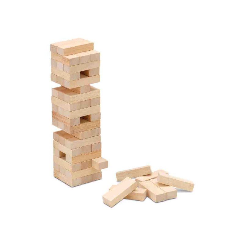BLOCK A BLOCK MADERA NATURAL  CLASSIC  JENGA (+ 5 Años.+ 2Jug.)Cayro 652
