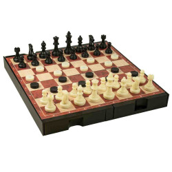 ESCACS DAMES BAGKAMMON MAGNETIC (+7 Anys, 2 Jug.) Cayro 446