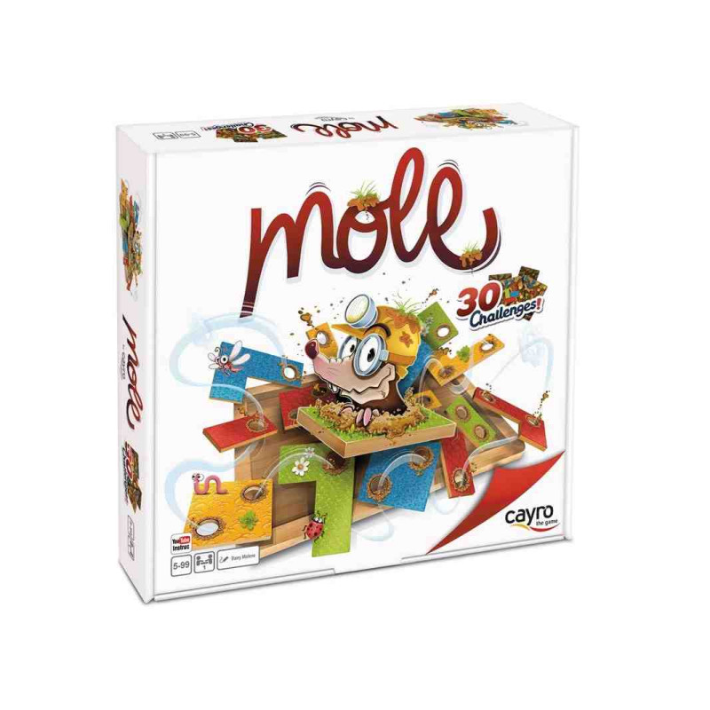 MOLE Juego de logica de madera (+ 5 Años,1 jugador )Cayro