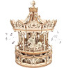 ROMANTIC CARROUSEL  MUSIC BOX Model 3D Kit fusta Roborime Rolife Rokr