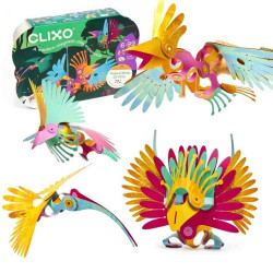 TROPICAL BIRDS PACK 22 PCS. CLIXO