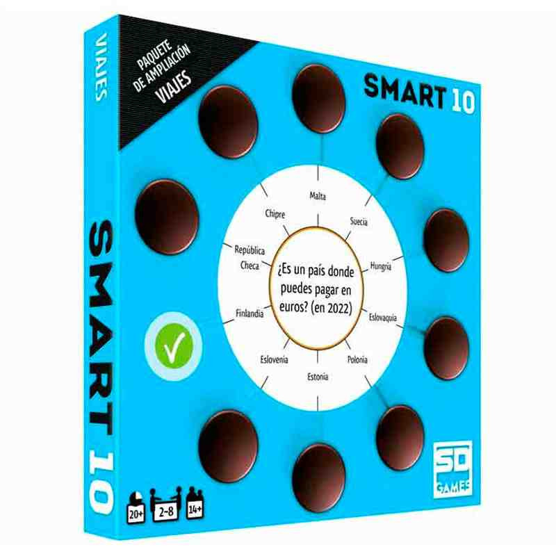 SMART 10  AMPLIACIO VIAJES Joc de taula de preguntes SD Games
