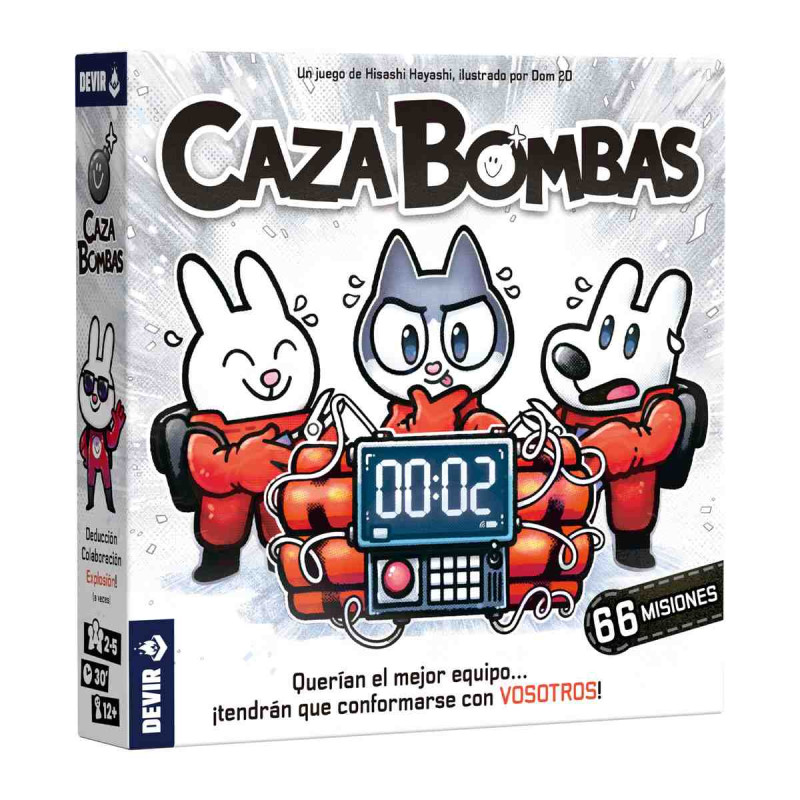 CAZA BOMBAS Joc cooperatiu + 12 Anys,2-5Jugadors Devir