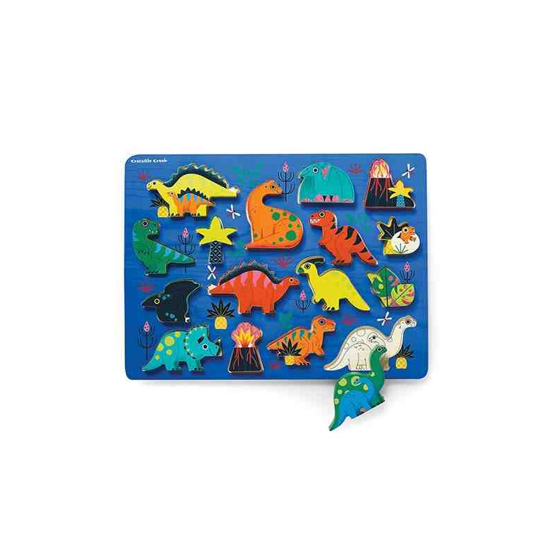 Wood Puzzle Dinosaurs  16pcs.