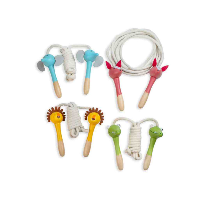 CORDES DE SALTAR AMB MANEC DE FUSTA DE ANIMALS Cayro