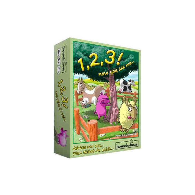 1,2,3  AHORA ME VES... Joc de taula + 8 Anys,2-8 Jugadors Homoludicus