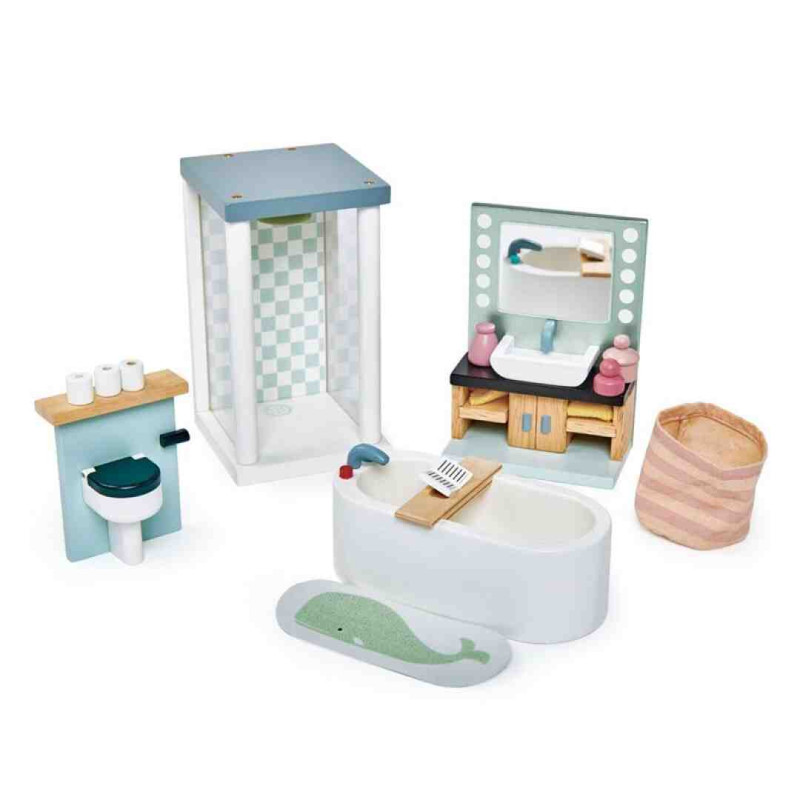 MUEBLES DE BAÑO Casa de muñecas Tender Laef-mentari