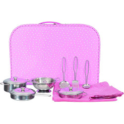 MALETIN ROSA SET DE COCINA Edmonttoys 540029