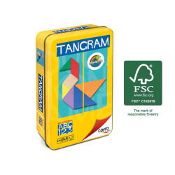 TANGRAM  COLORES MADERA