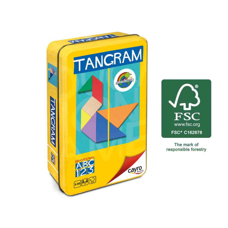 TANGRAM  COLORES MADERA