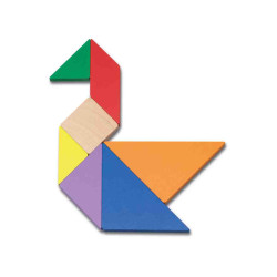 TANGRAM  COLORES MADERA