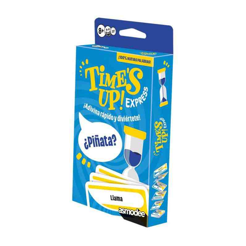 TIME'S UP EXPRESS Juego de cartas Party Games  + 8 Años,4-9 Jugadores Asmodee