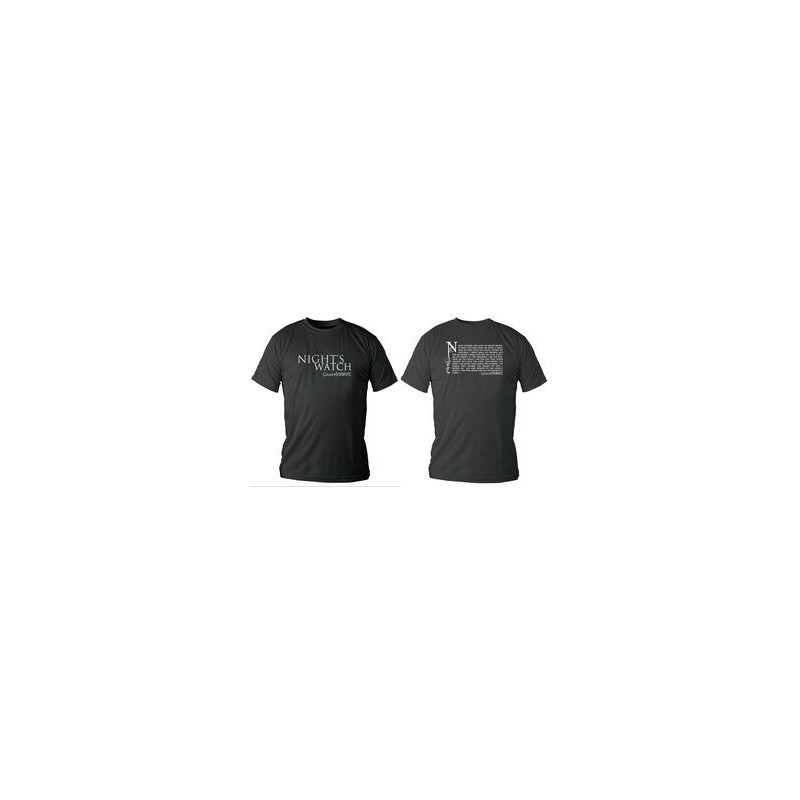 CAMISETA GUARDIA DE LA NOCHE LOGO CHICO NEGRA TALLA L Game of Thrones (Juego de tronos)